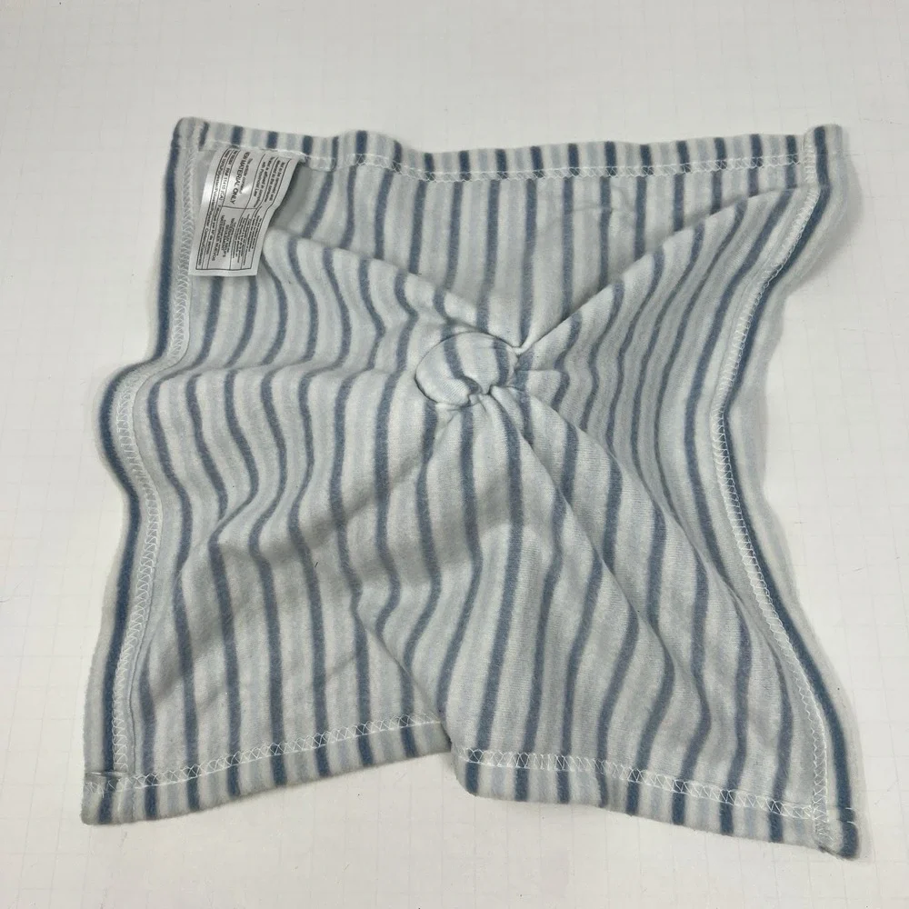 Chickpea Pajama Plush Dog Lovey Security Blanket Blue Striped 14x14 Baby comfort